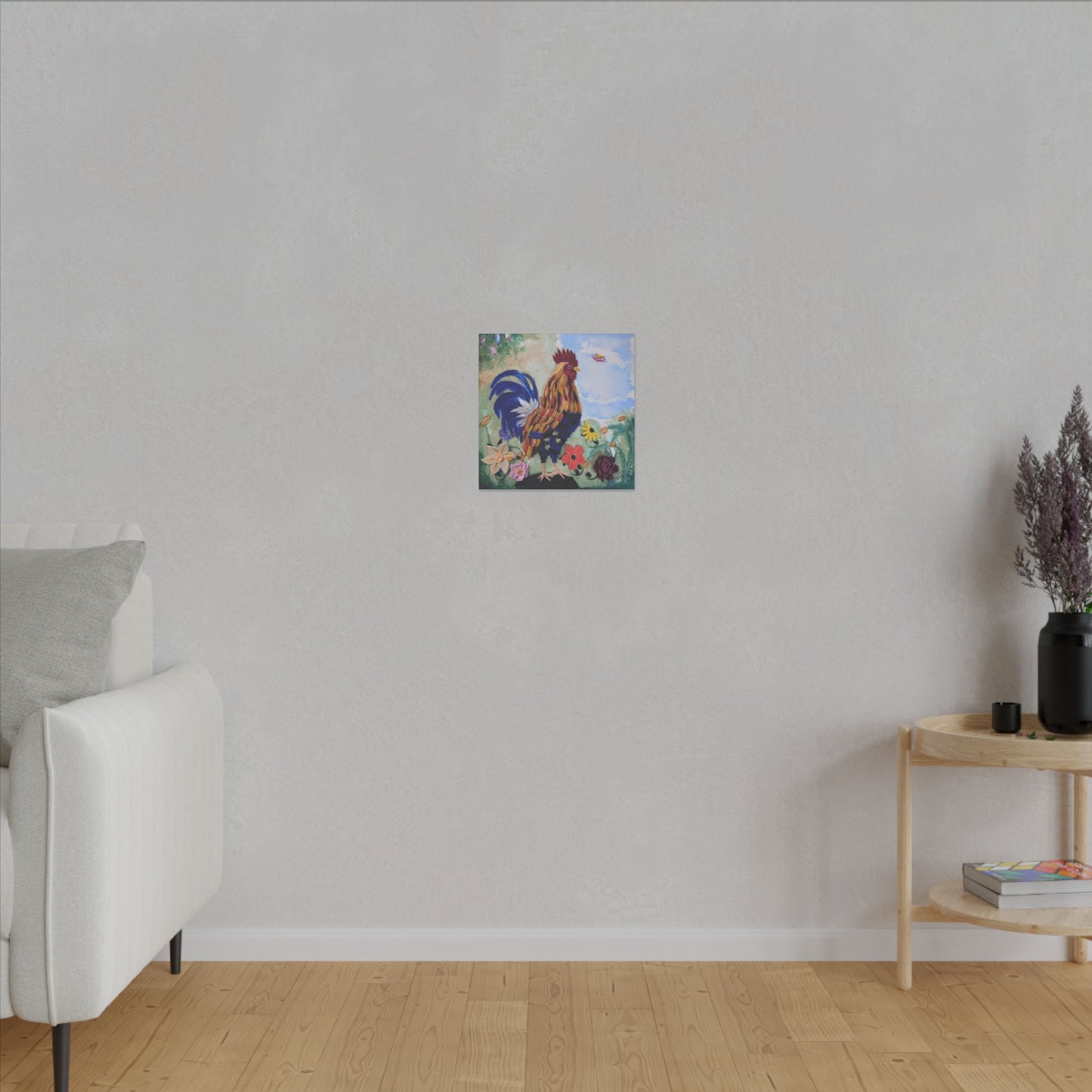 King Of His Hill Print Matte Canvas, Stretched, 14 x 14, 0.75"