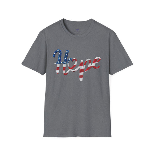 Hope & Twist Unisex Softstyle T-Shirt - Patriotic Cotton Tee