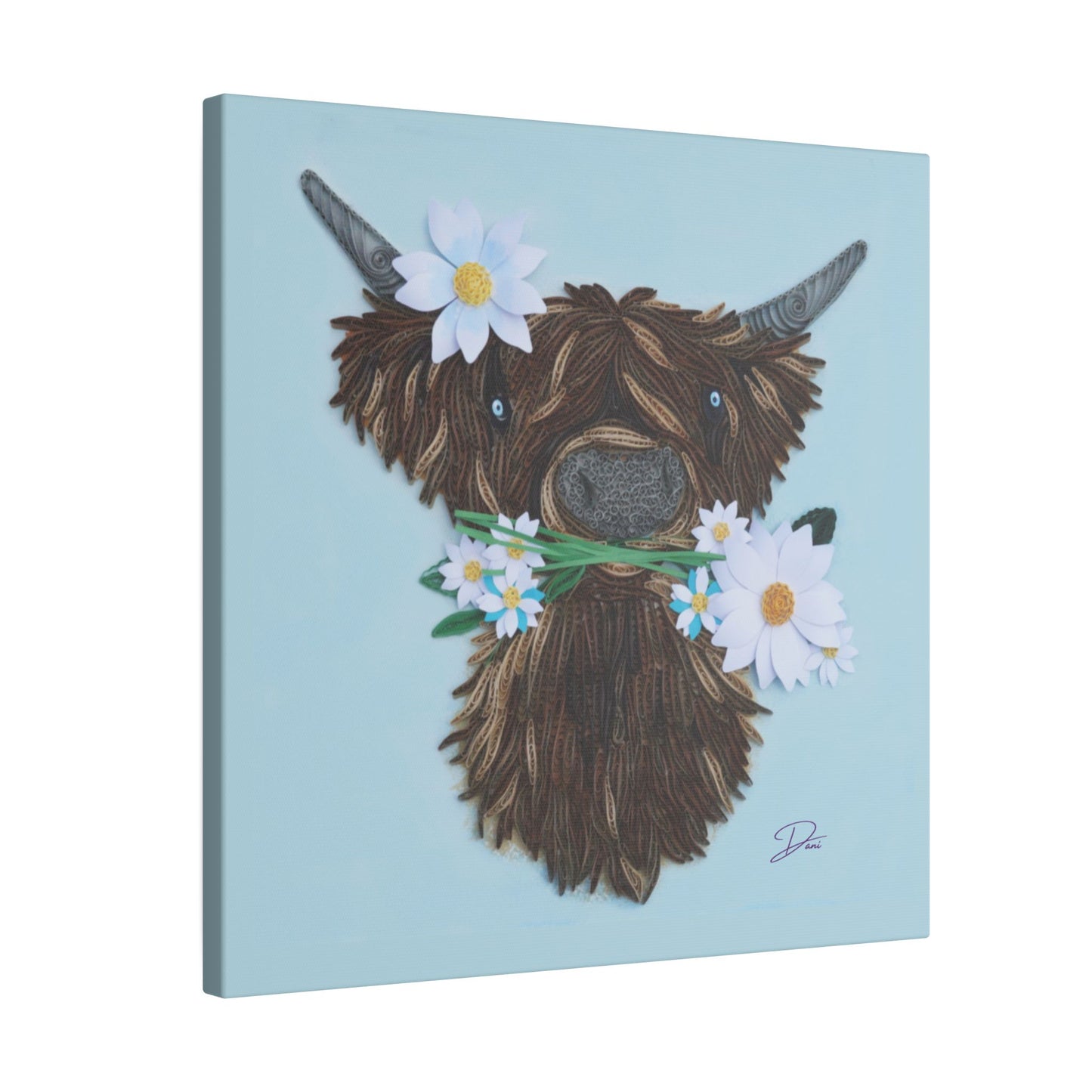 Daisy Mae Print Matte Canvas, Stretched, 14 x 14, 0.75"