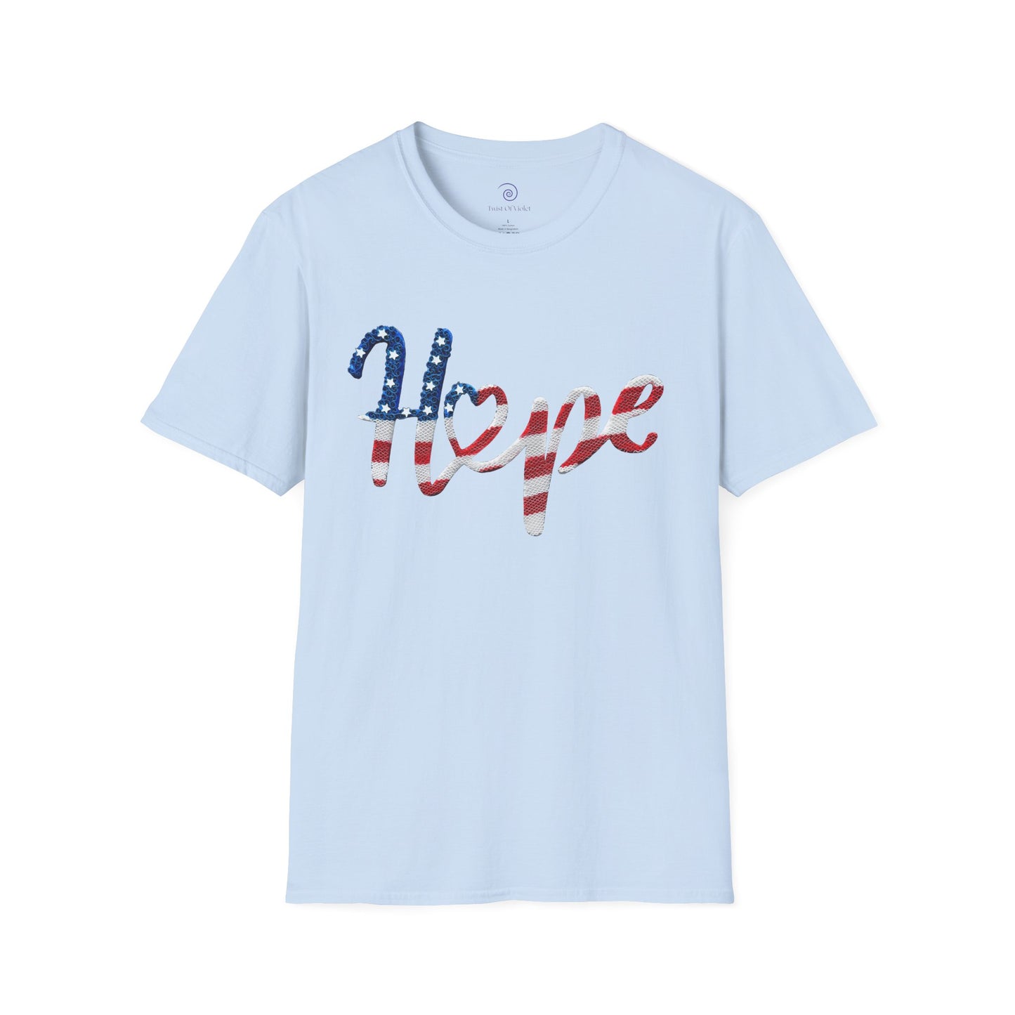 Hope & Twist Unisex Softstyle T-Shirt - Patriotic Cotton Tee