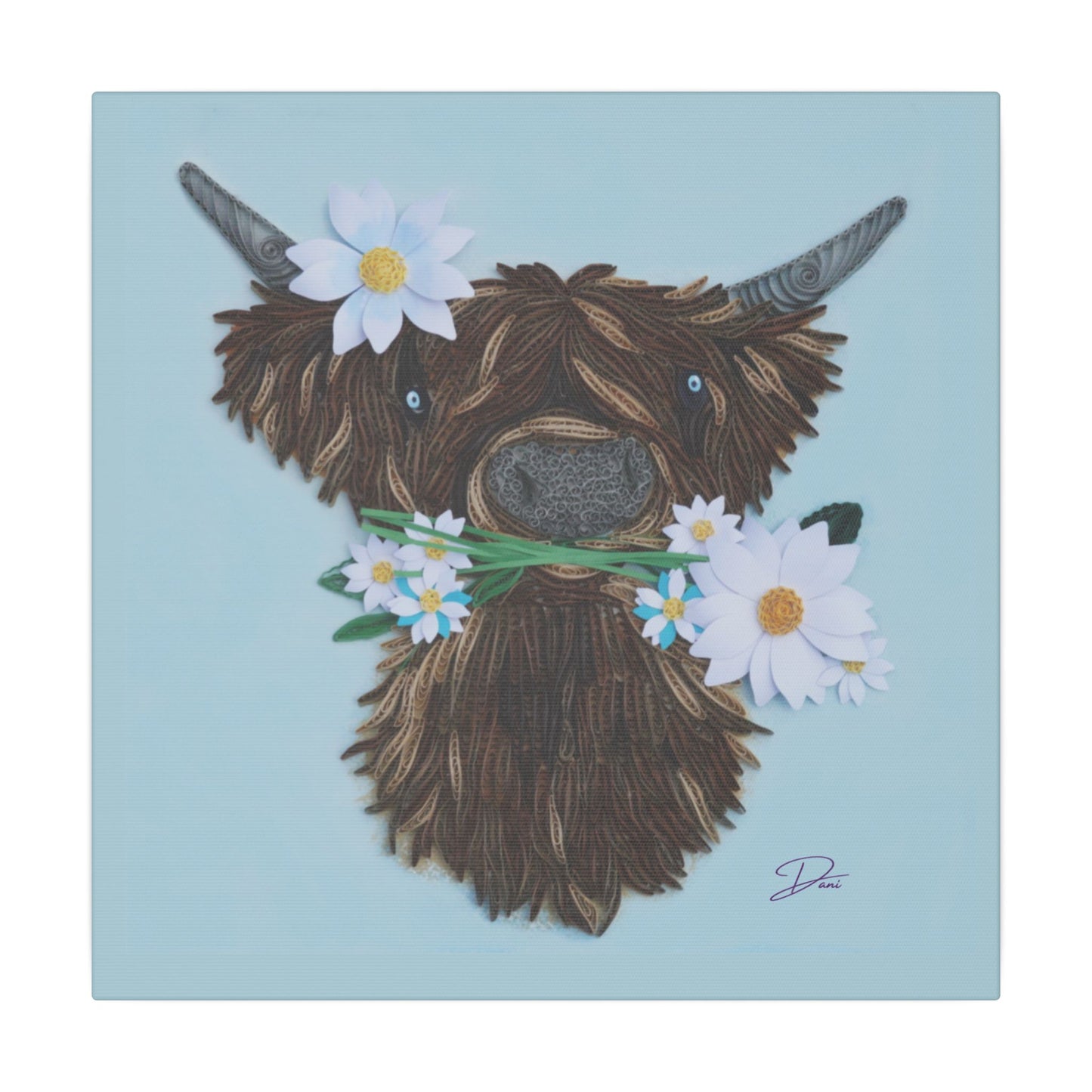 Daisy Mae Print Matte Canvas, Stretched, 14 x 14, 0.75"