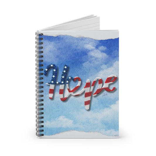 Hope Shines Through Spiral Notebook - Ruled Line