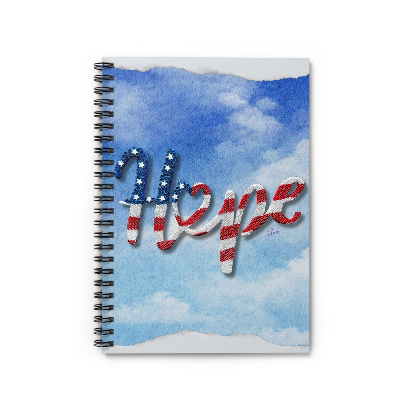 Hope Shines Through Spiral Notebook - Ruled Line