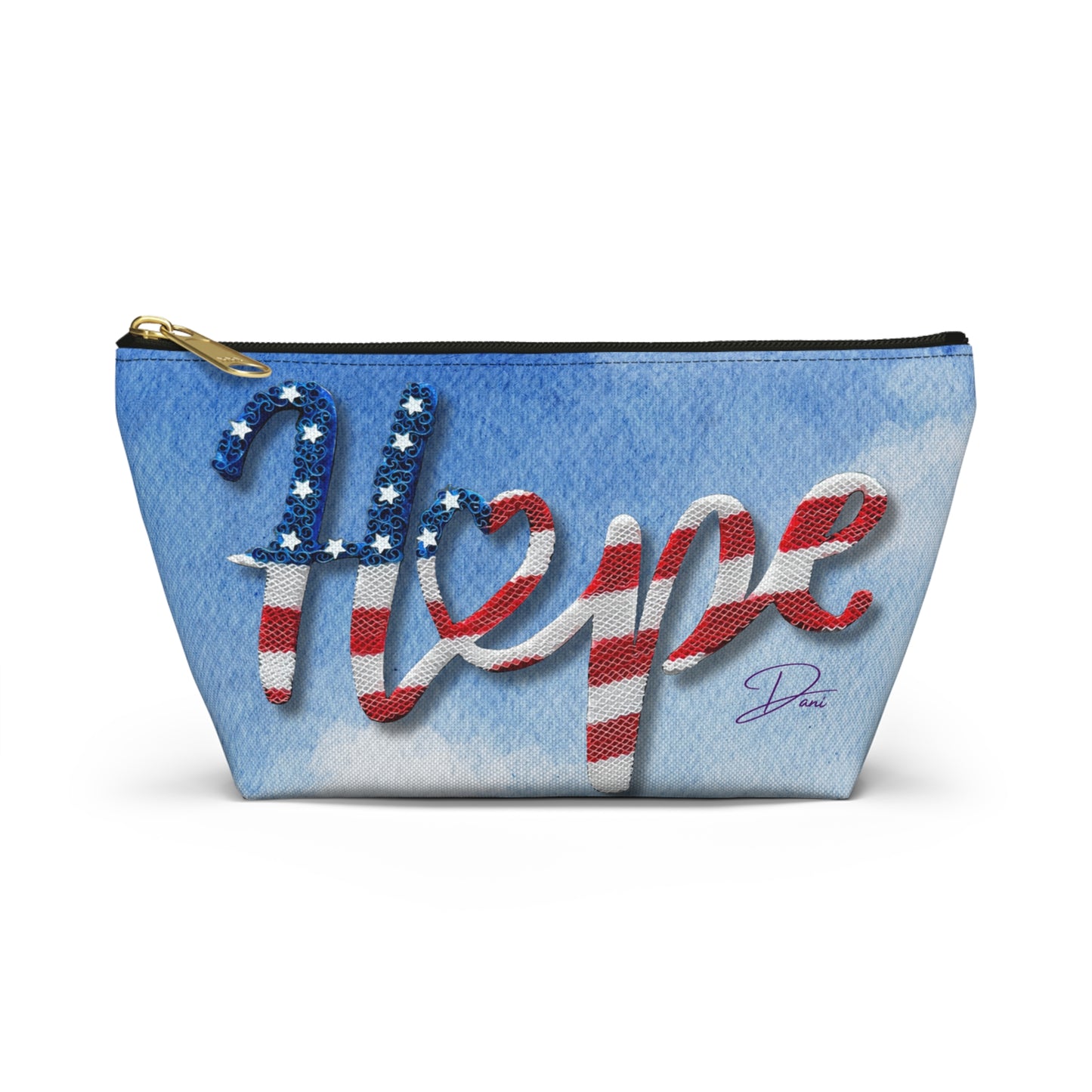 Hope in US Accessory Pouch w T-bottom