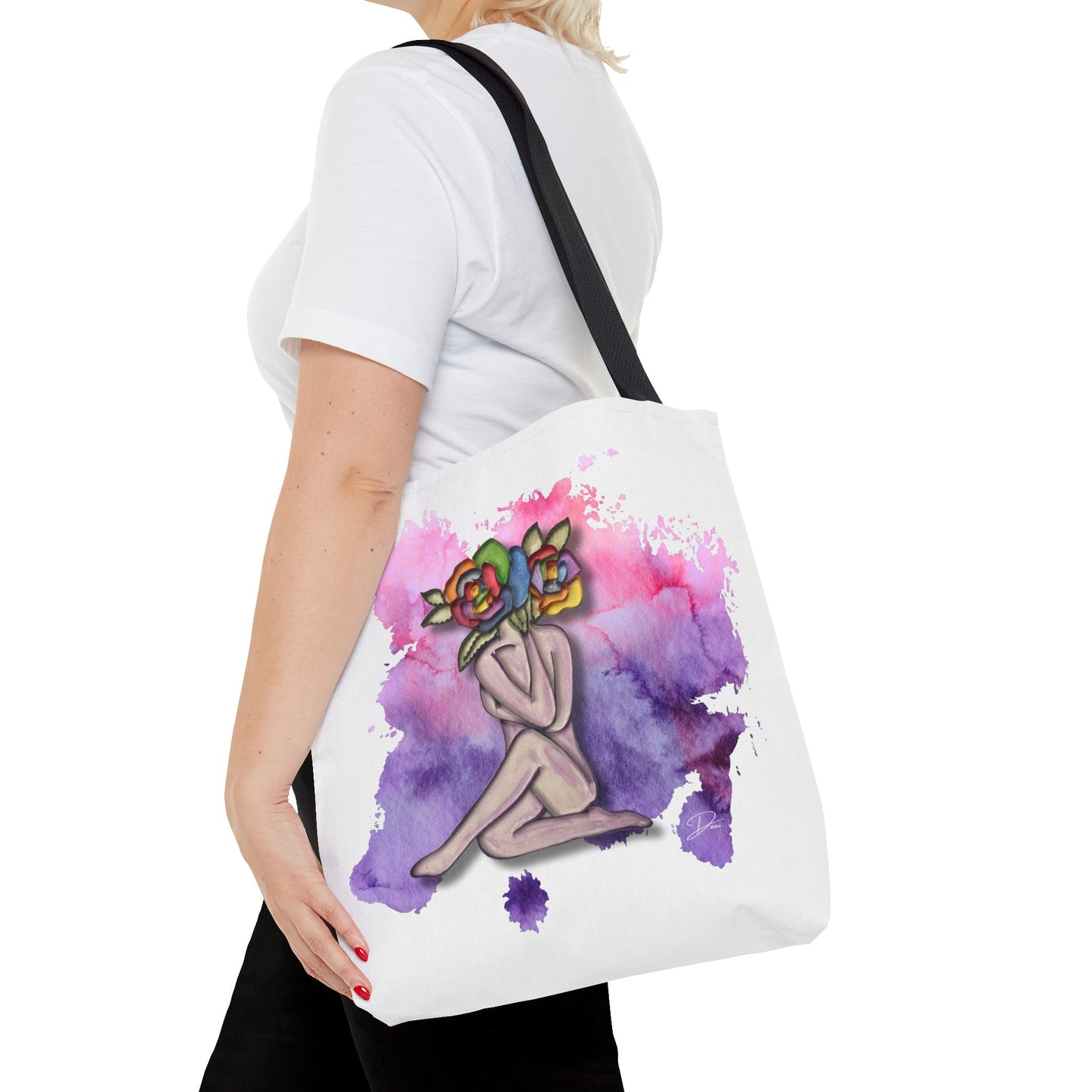 Splatter of Indigo Bloom Tote Bag