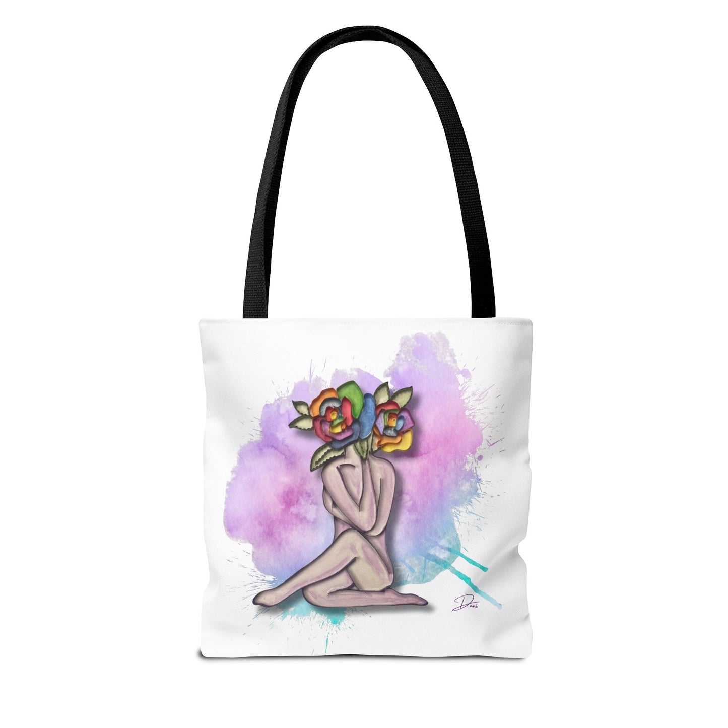 Splatter of Indigo Bloom Tote Bag