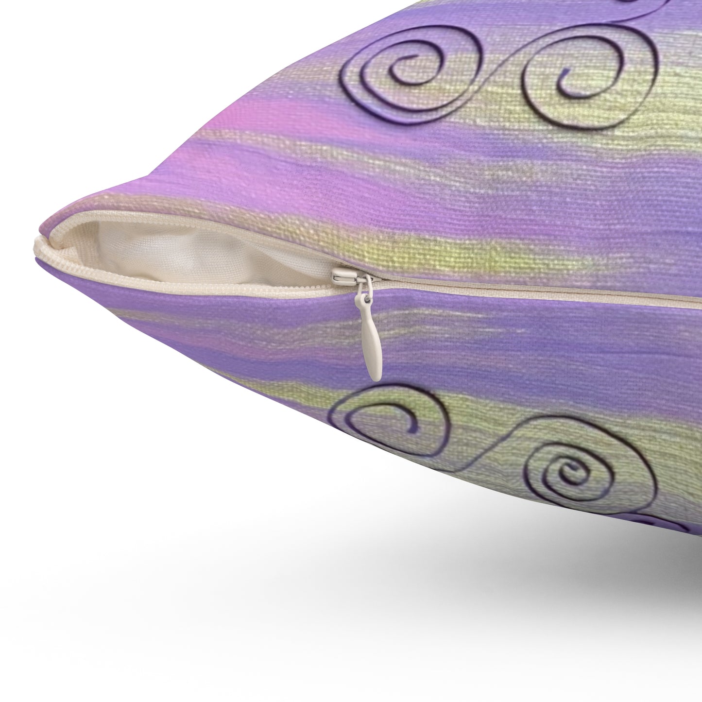 Violet Lotus Square Pillow