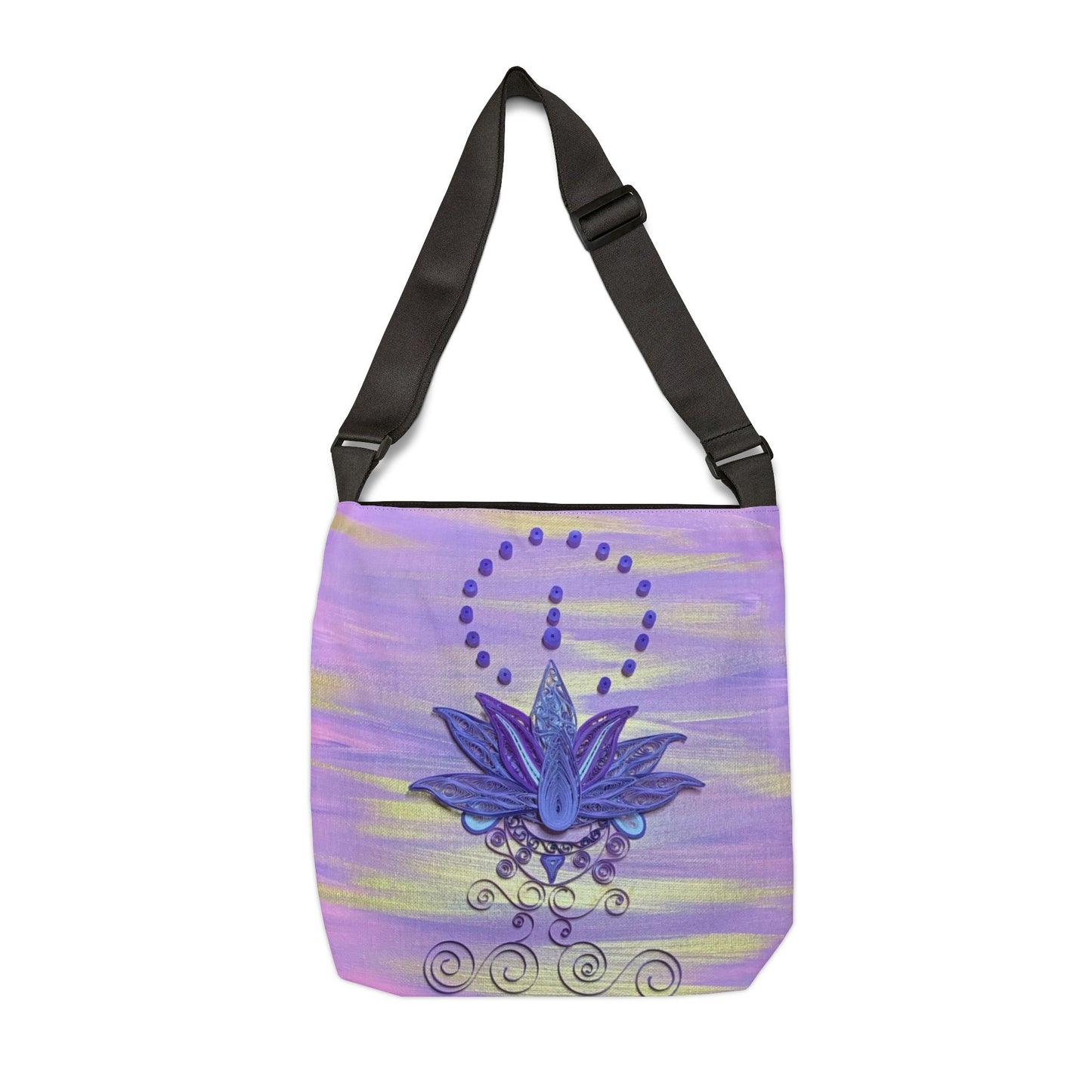 Violet Lotus Adjustable Tote Bag