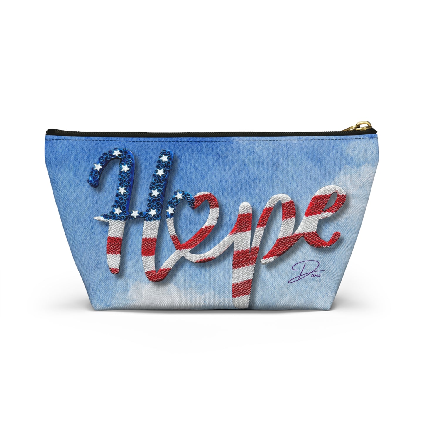 Hope in US Accessory Pouch w T-bottom