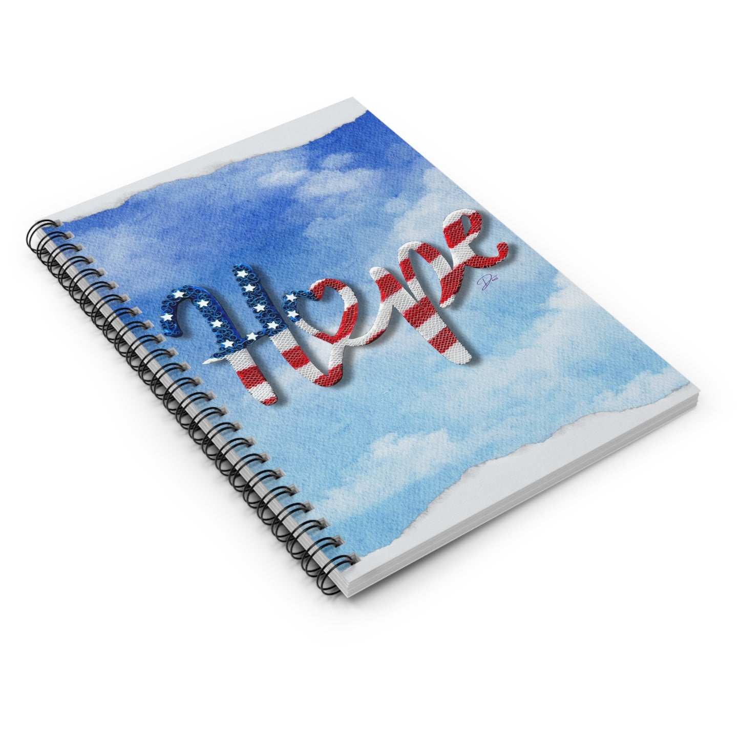 Hope Shines Through Spiral Notebook - Ruled Line