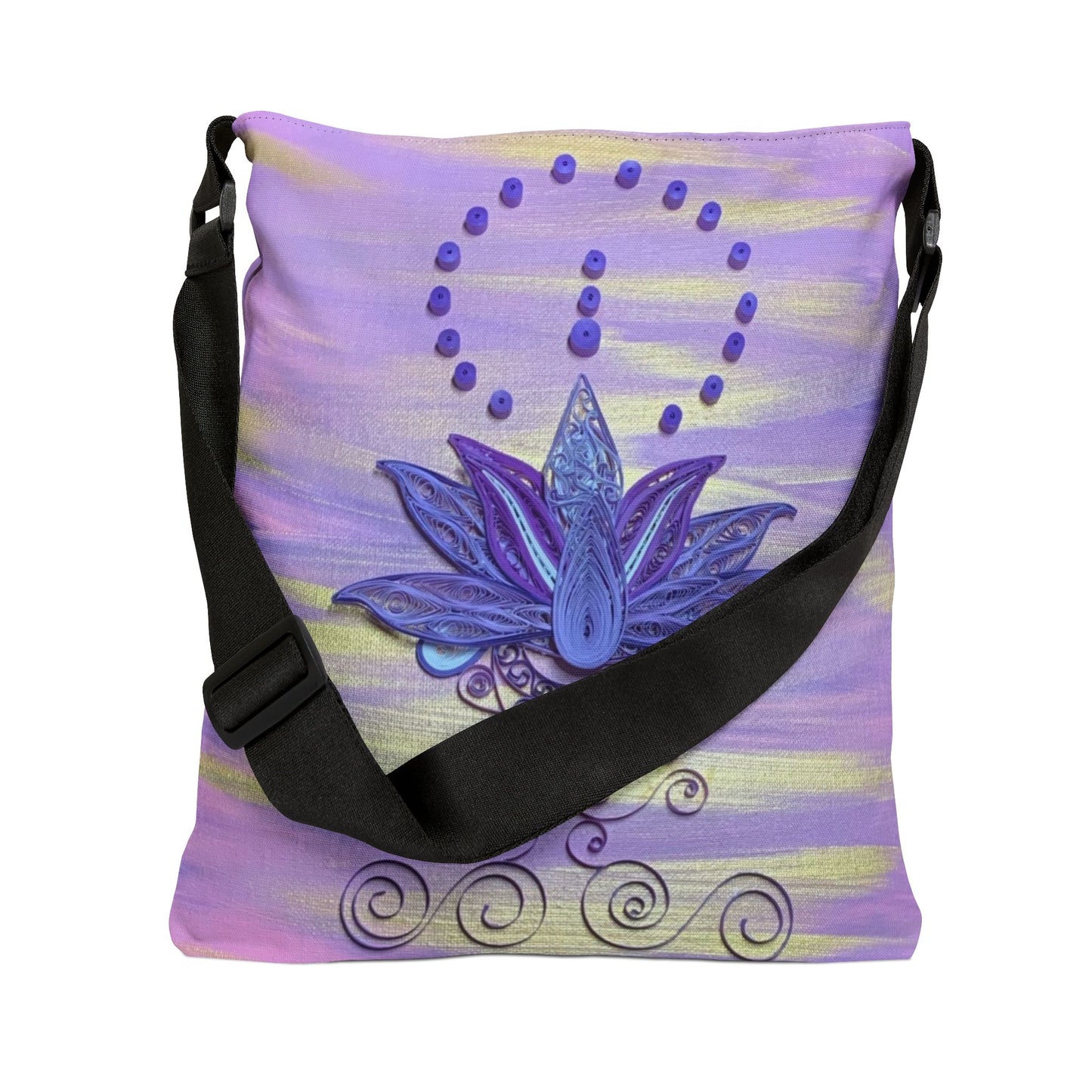 Violet Lotus Adjustable Tote Bag