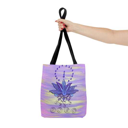 Violet Lotus Tote Bag