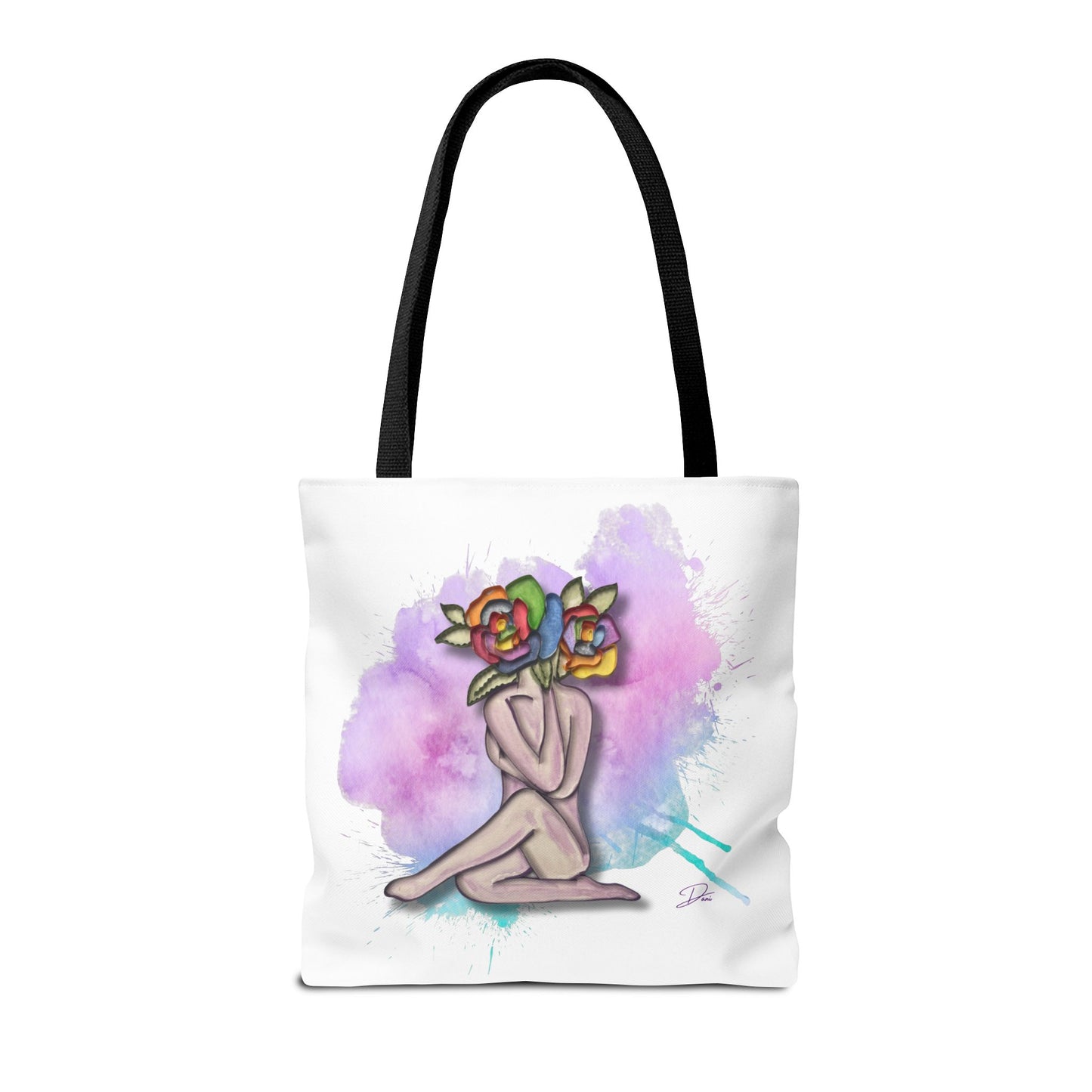 Splatter of Indigo Bloom Tote Bag