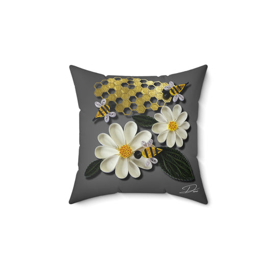 Sweet As Can Bee Square Pillow