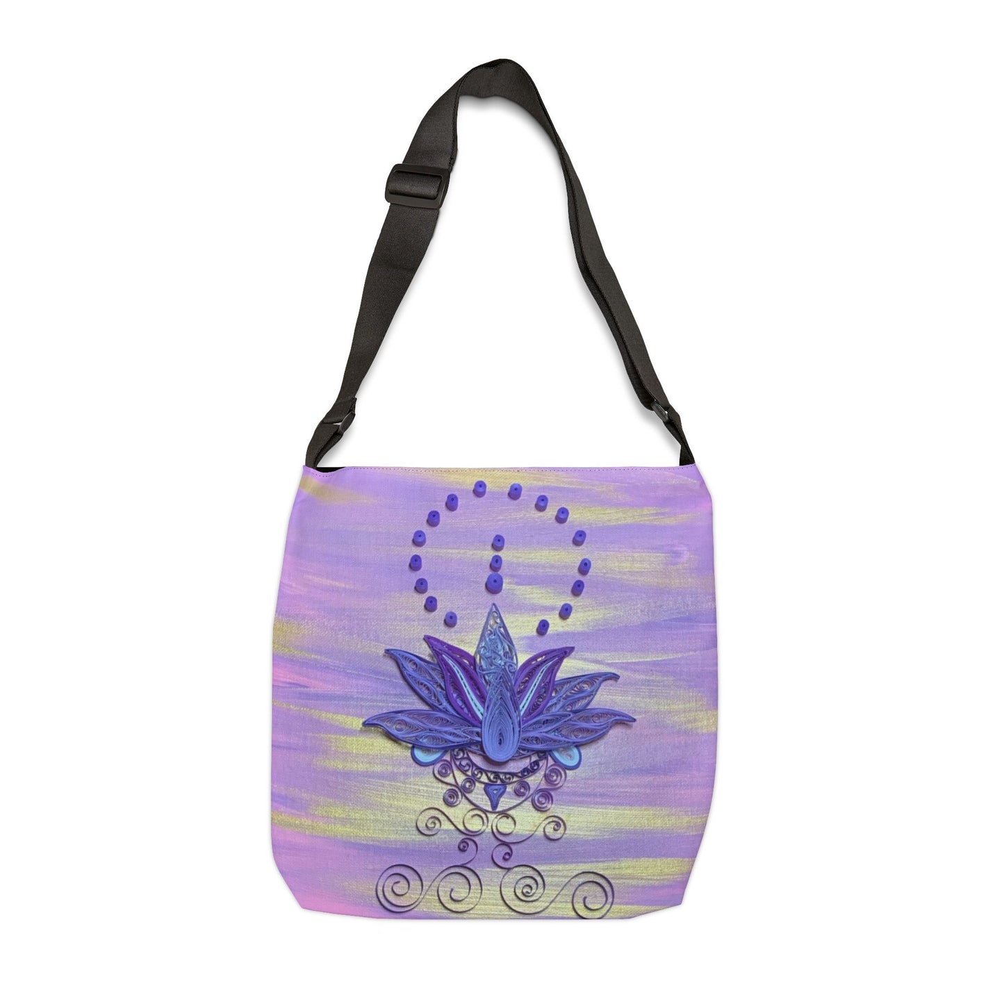 Violet Lotus Adjustable Tote Bag