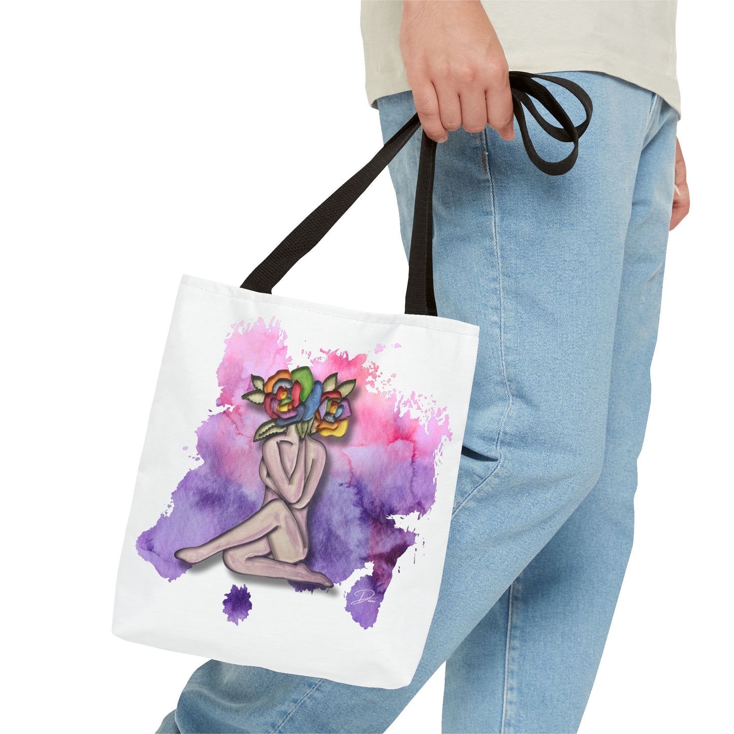 Splatter of Indigo Bloom Tote Bag