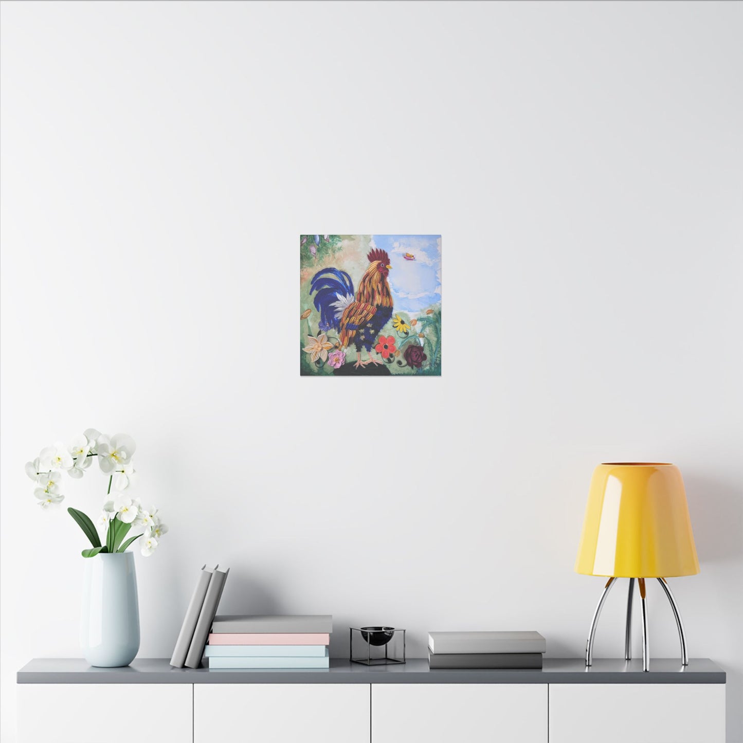 King Of His Hill Print Matte Canvas, Stretched, 14 x 14,  0.75"