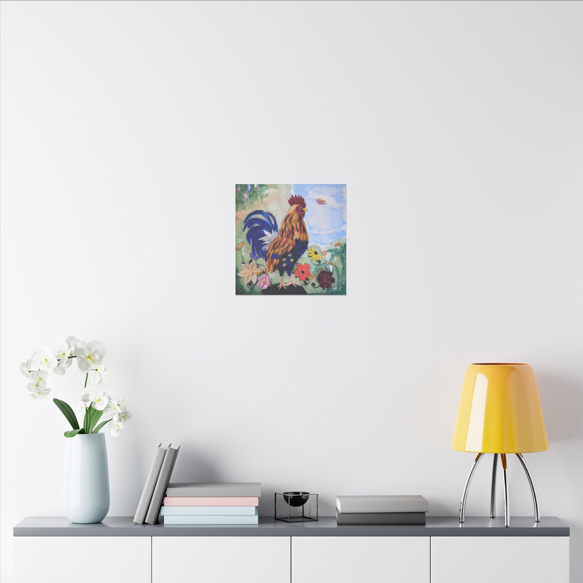 King Of His Hill Print Matte Canvas, Stretched, 14 x 14,  0.75"