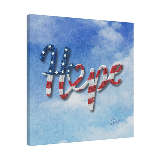 Hope in US Print Matte Canvas, Stretched, 14 x 14,  0.75"