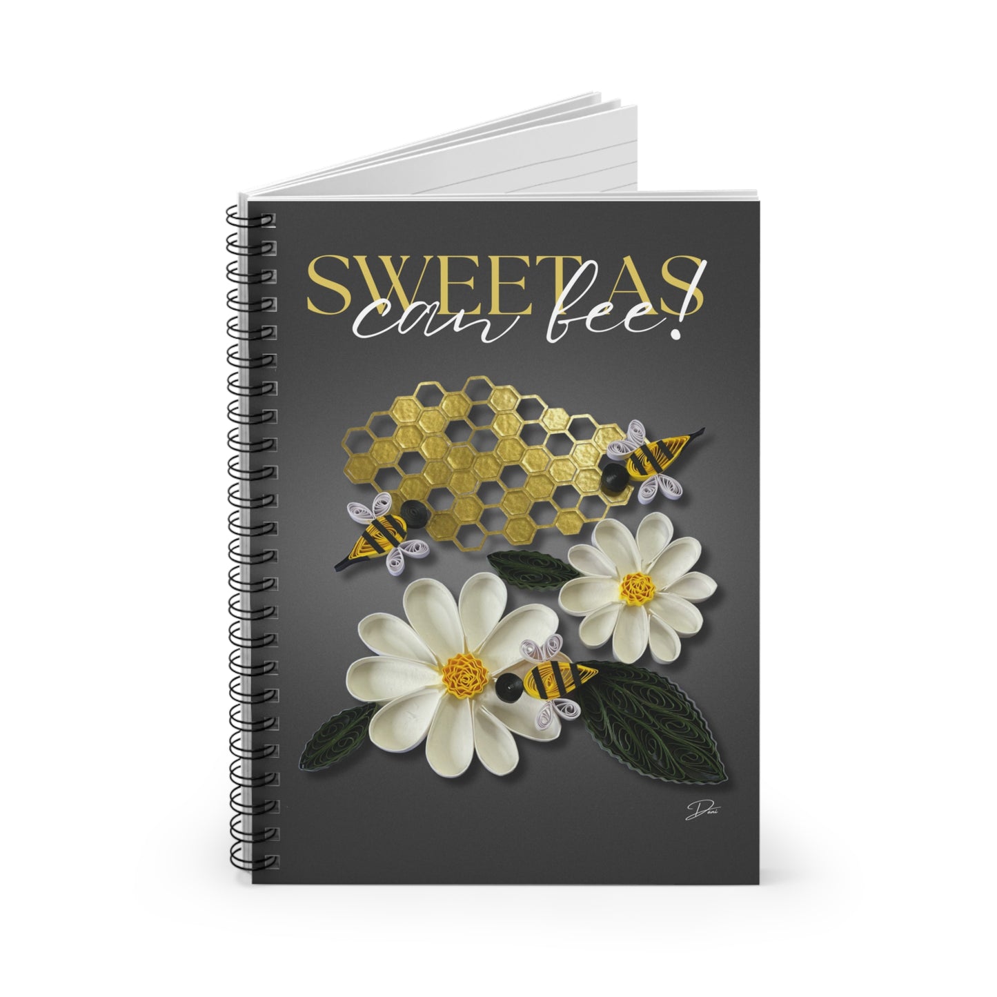 Sweet As Can Bee Spiral Notebook - Ruled Line