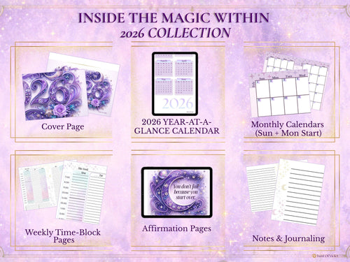 2026 Printable Planner - Magic Within Daily Rhythms & Home Flow