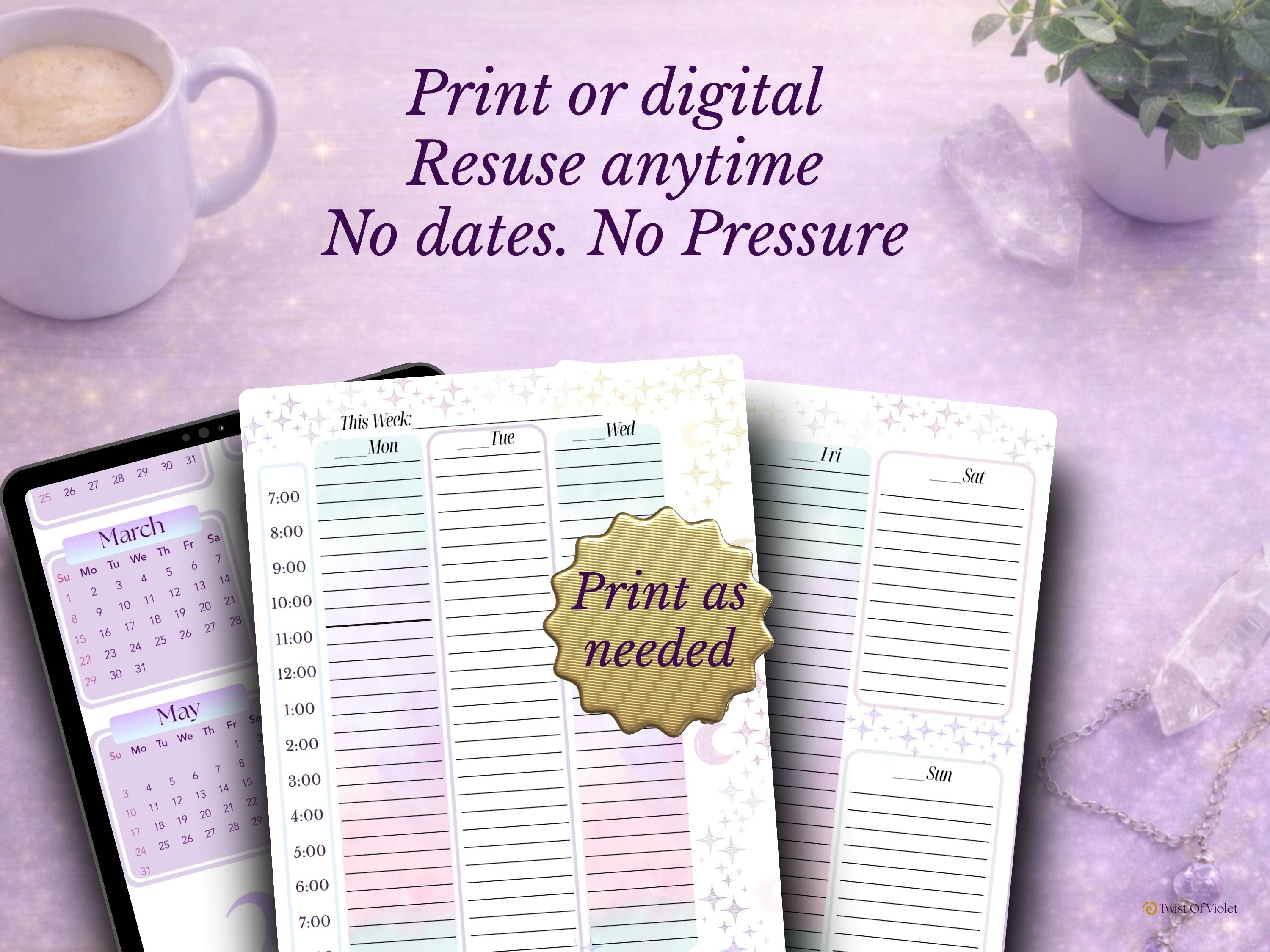 2026 Printable Planner - Magic Within Daily Rhythms & Home Flow
